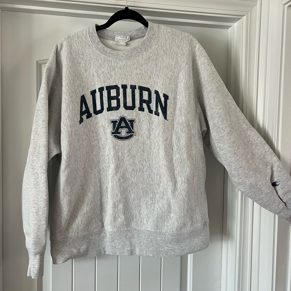 Champion Gray Auburn Men's Sweater